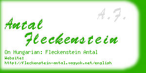 antal fleckenstein business card
